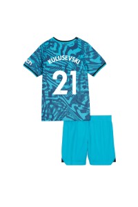 Tottenham Hotspur Dejan Kulusevski #21 Babyklær Tredje Fotballdrakt til barn 2022-23 Korte ermer (+ Korte bukser)